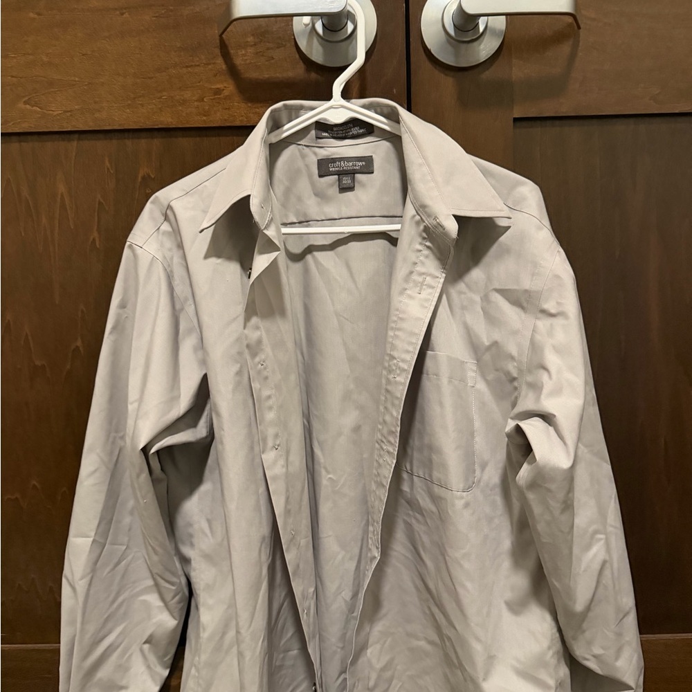 Croft & Barrow Light Gray Dress Shirt